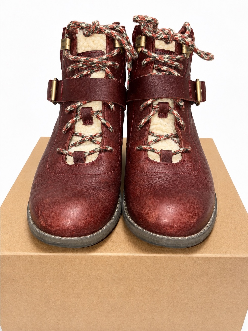 Merrell Shiloh II Women’s Waterproof Leather Boots Burgundy Size 8.5 M J003662 - Picture 4 of 9